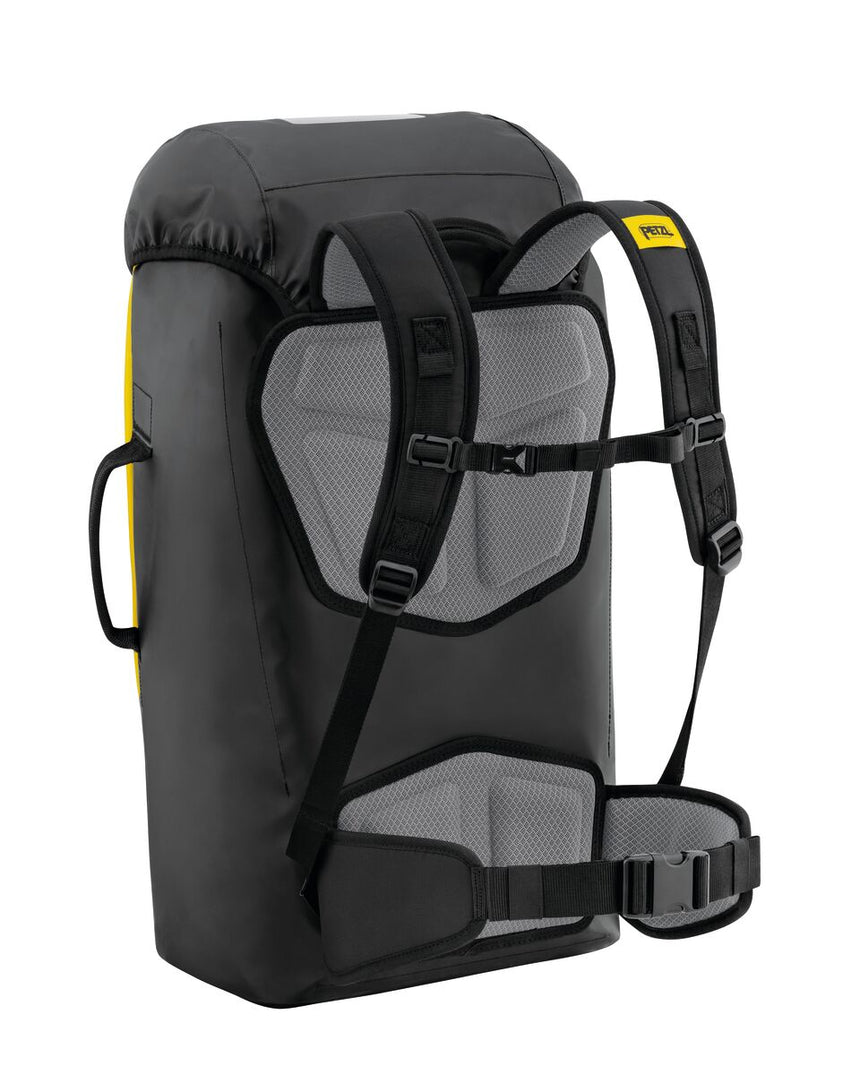 Petzl Transport 60 Backpack Black/Yellow - Back Angle