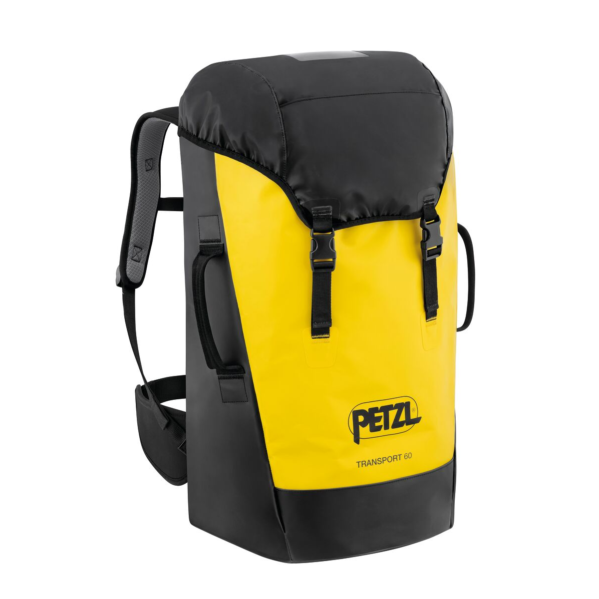 Petzl Transport 60 Backpack Black/Yellow - Front Angle