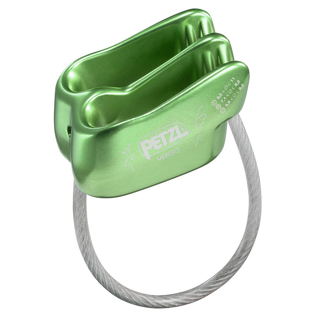 Petzl Verso Belay-Rappel Device Green - Product Overview