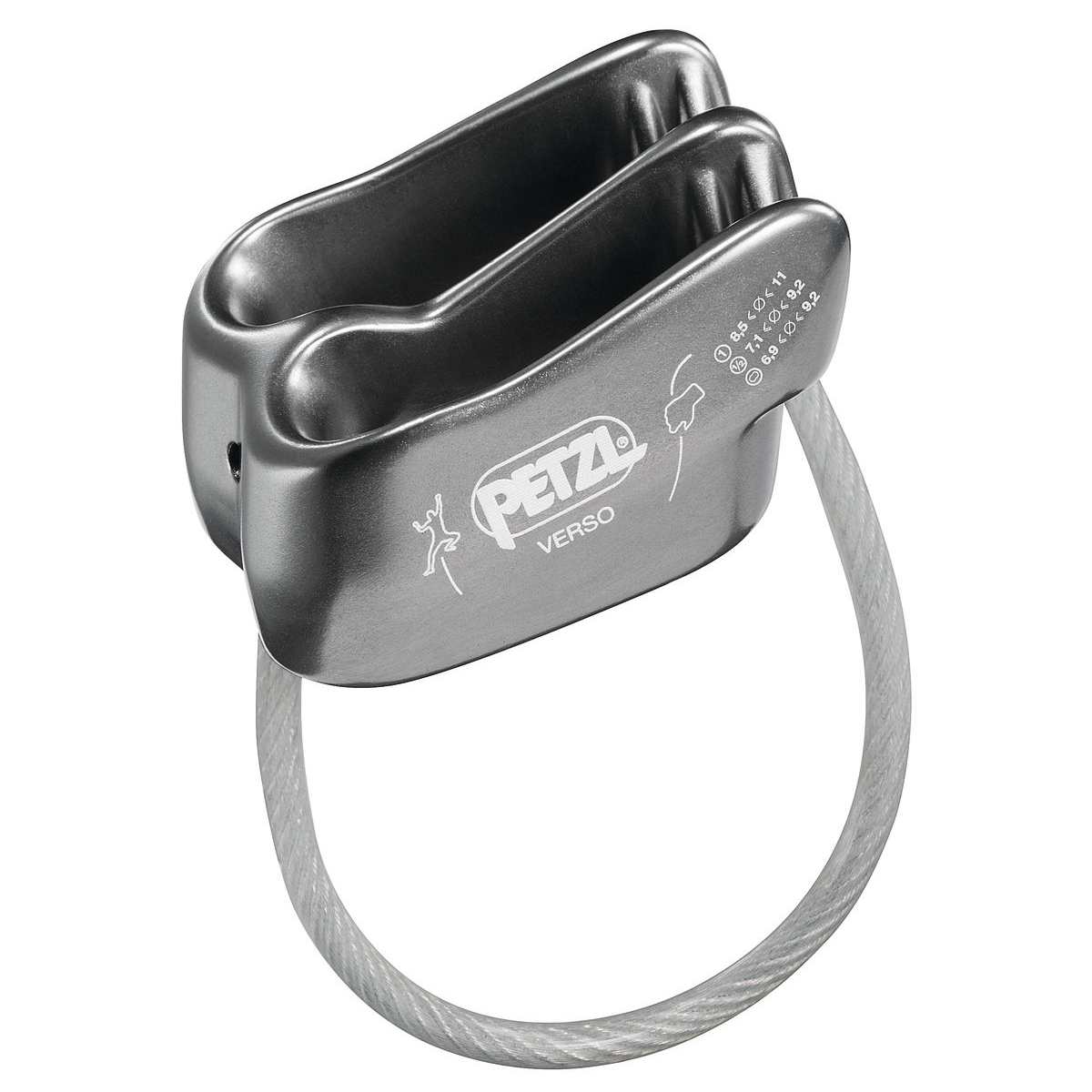 Petzl Verso Belay-Rappel Device Grey - Product Overview