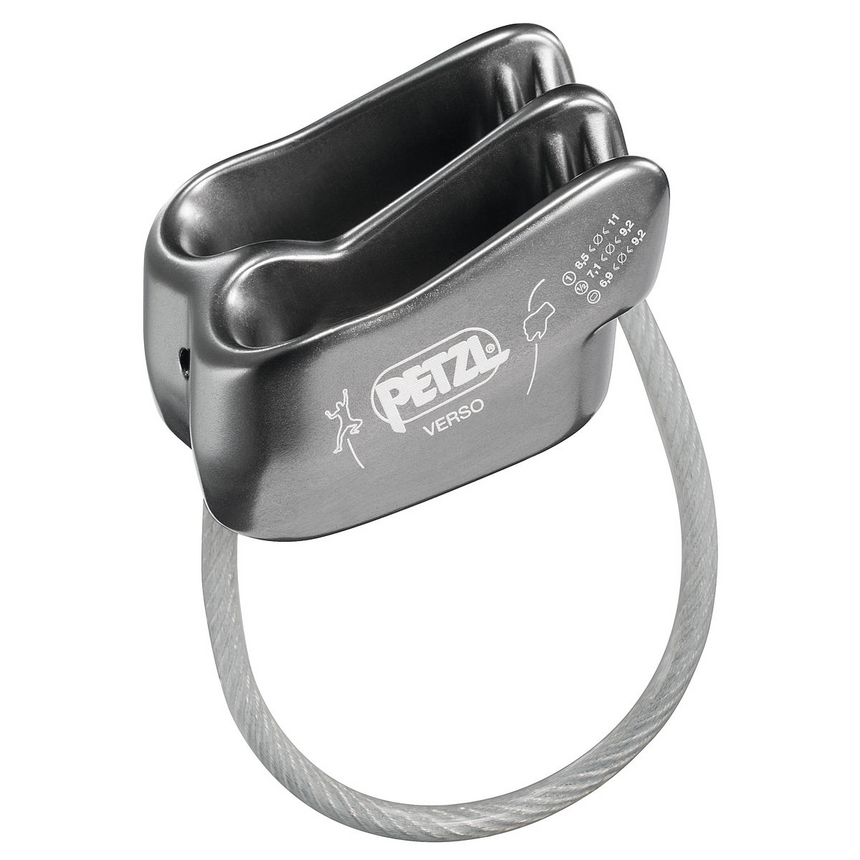 Petzl Verso Belay-Rappel Device Grey - Product Overview