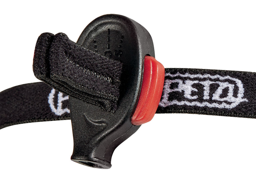 Petzl e+LITE® Emergency Headlamp - Elastic headband with built-in emergency whistle