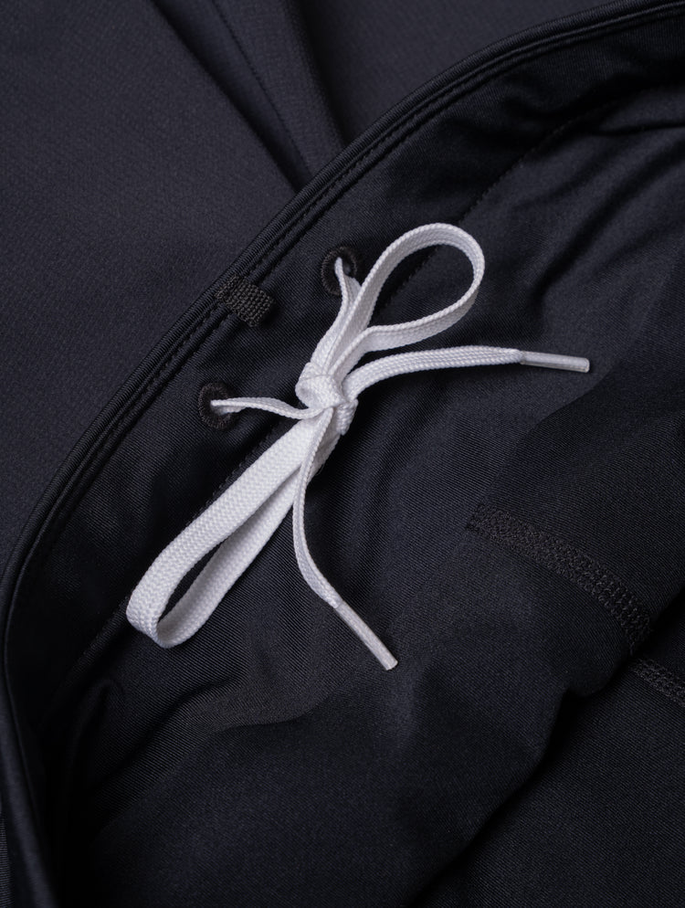 Ronhill Women's Tech 4.5" Twin Short Outdoor Action All Black- Drawcord