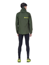 Ronhill Men's Tech GORE-TEX Mercurial Jacket 2 in Kelp/Zest - worn, back