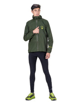 Ronhill Men's Tech GORE-TEX Mercurial Jacket 2 in Kelp/Zest - worn