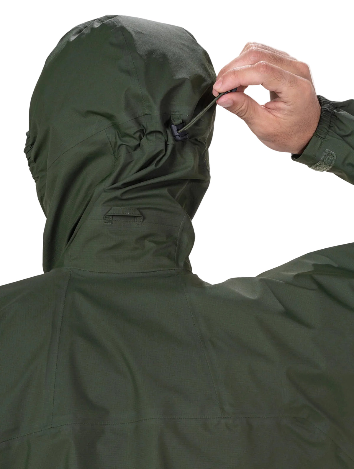 Ronhill Men's Tech GORE-TEX Mercurial Jacket 2 in Kelp/Zest - hood detail