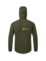 Ronhill Men's Tech GORE-TEX Mercurial Jacket 2 in Kelp/Zest - back