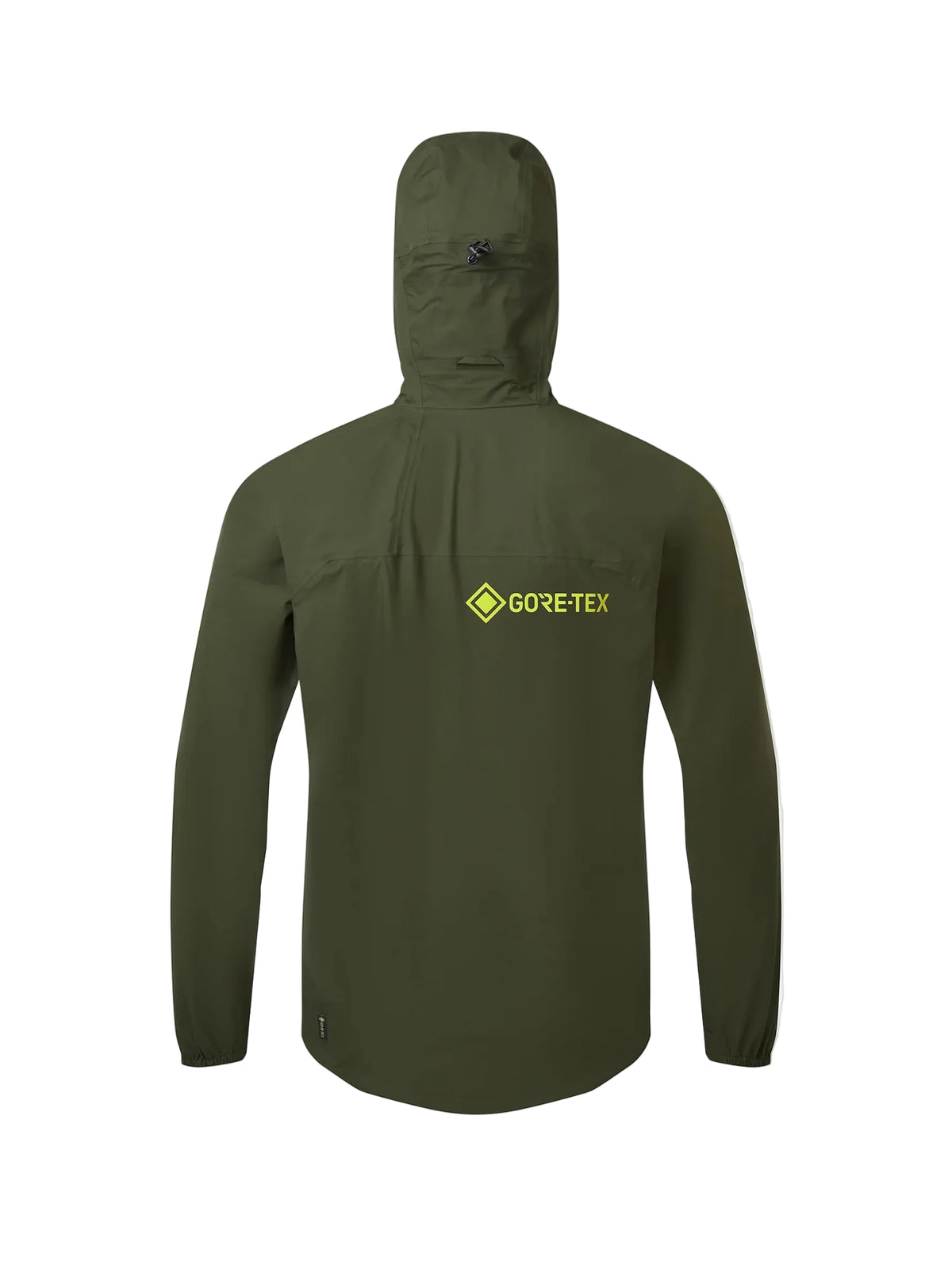 Ronhill Men's Tech GORE-TEX Mercurial Jacket 2 in Kelp/Zest - back