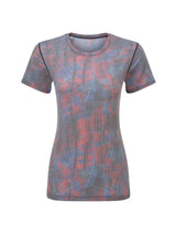 Ronhill Women's Tech Golden Hour S/S Tee Outdoor Action Multi Daydream- Front