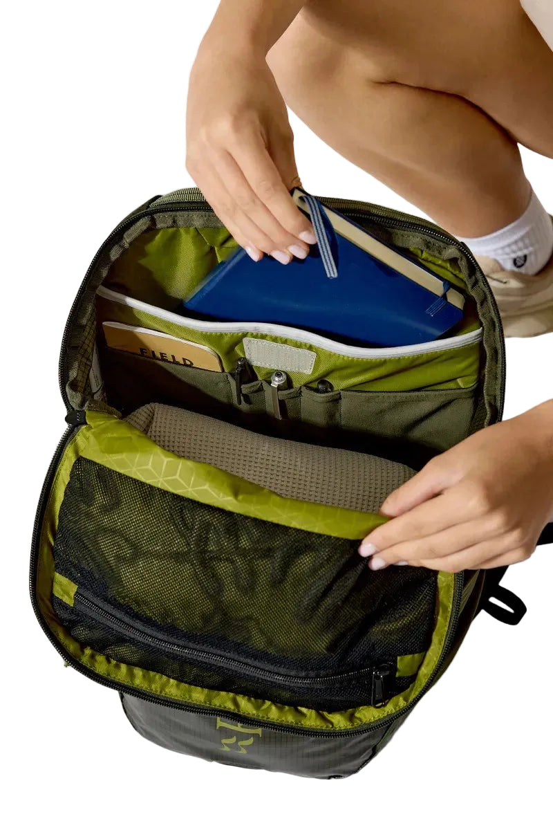 Rab Adrift 24L Day Pack in Army - Internal Organisation Detail