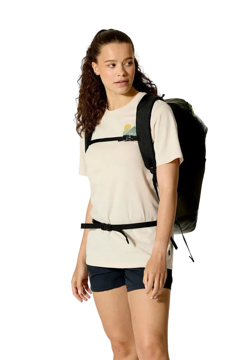 Rab Adrift 24L Day Pack in Army - On Model Walking View