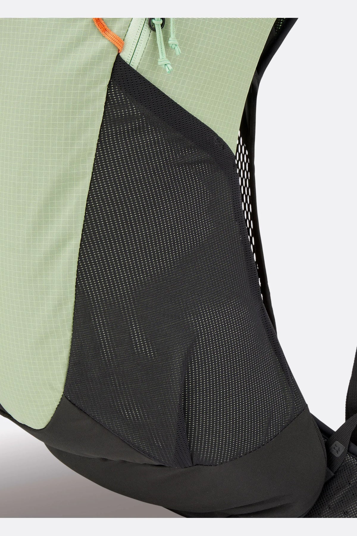 Rab Airox 18L Day Pack in Fig Green/Black - Hip Fin Detail