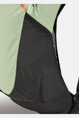 Rab Airox 18L Day Pack in Fig Green/Black - Hip Fin Detail