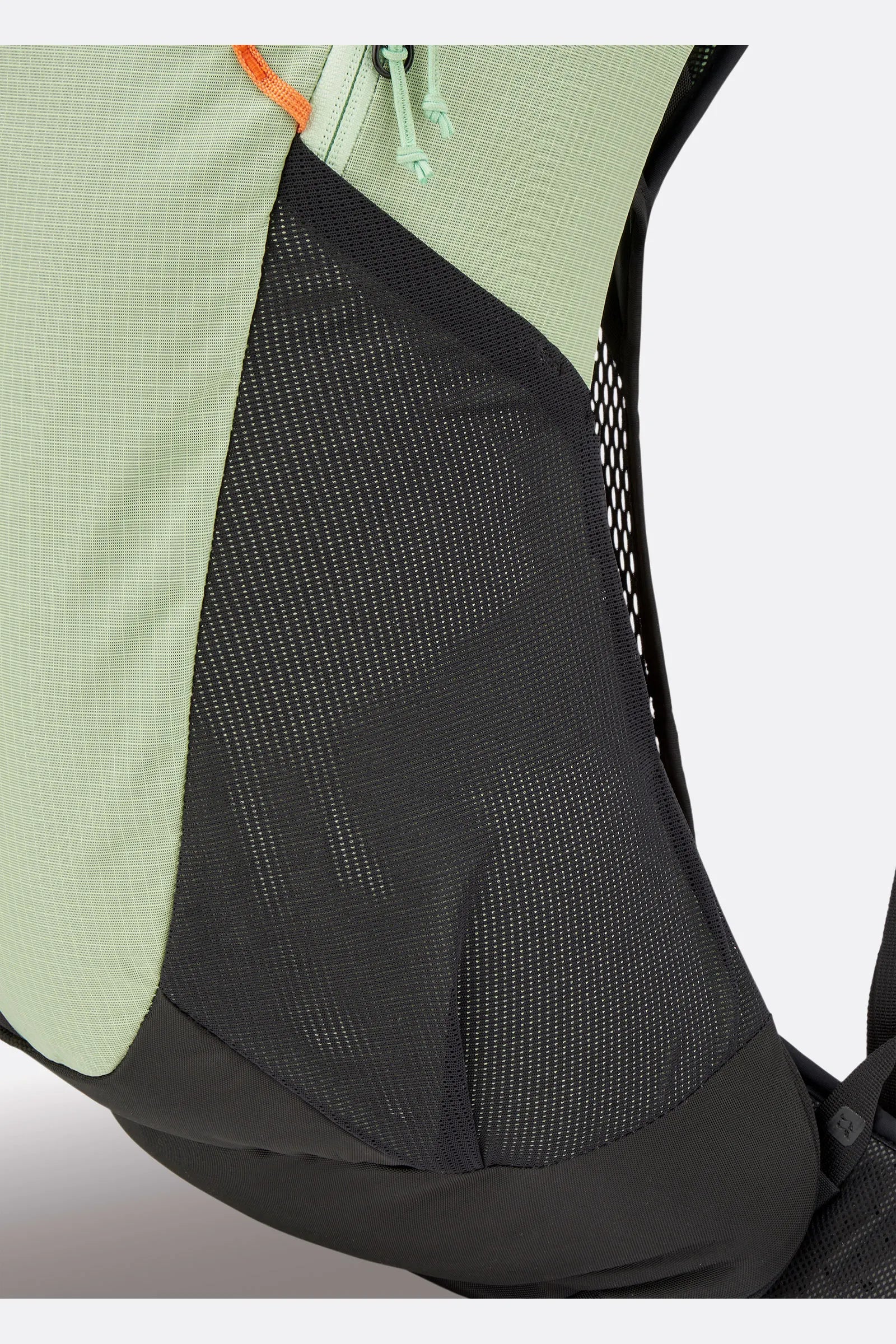 Rab Airox 18L Day Pack in Fig Green/Black - Hip Fin Detail