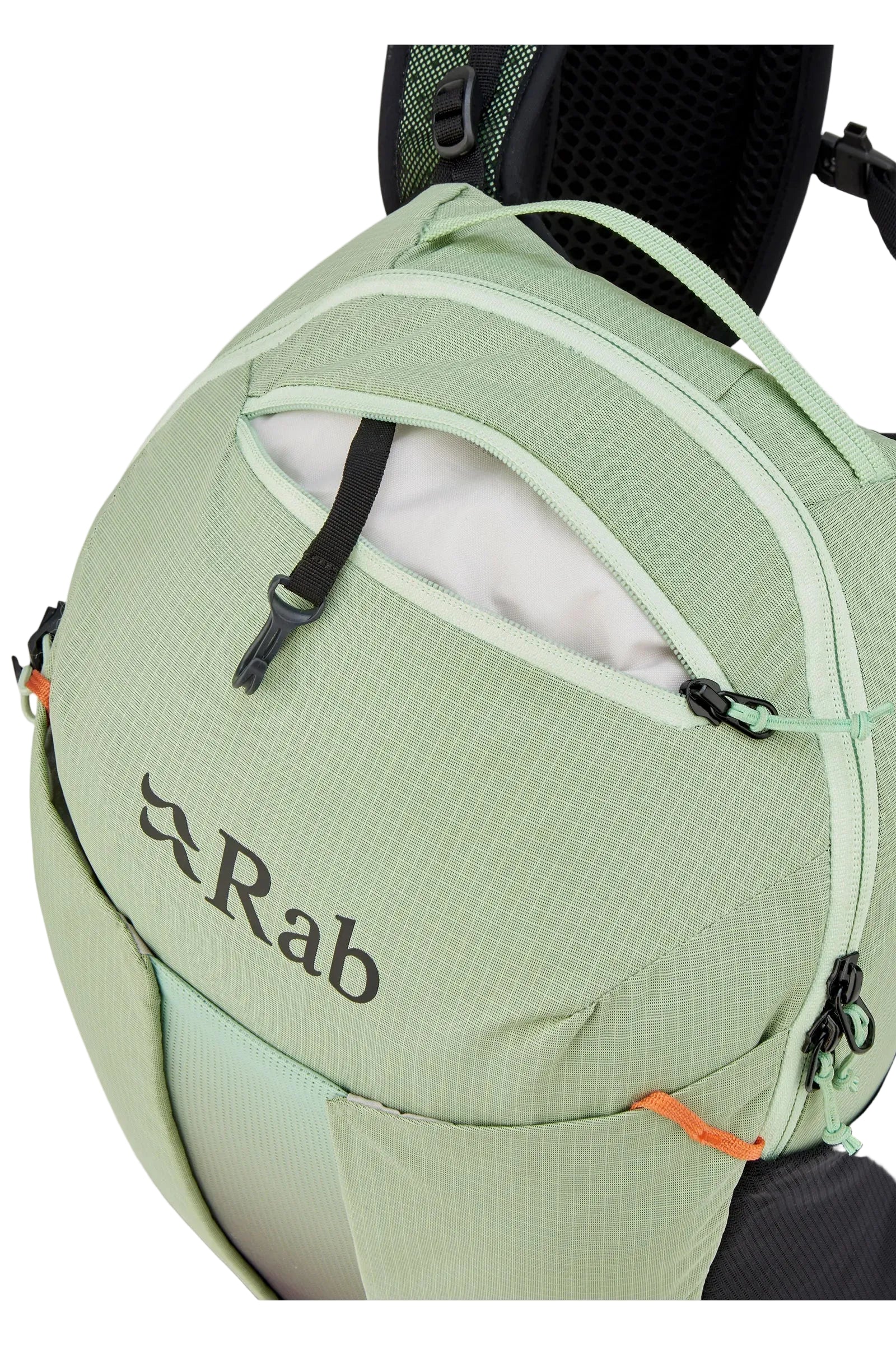 Rab Airox 18L Day Pack in Fig Green/Black - Top Pocket Detail