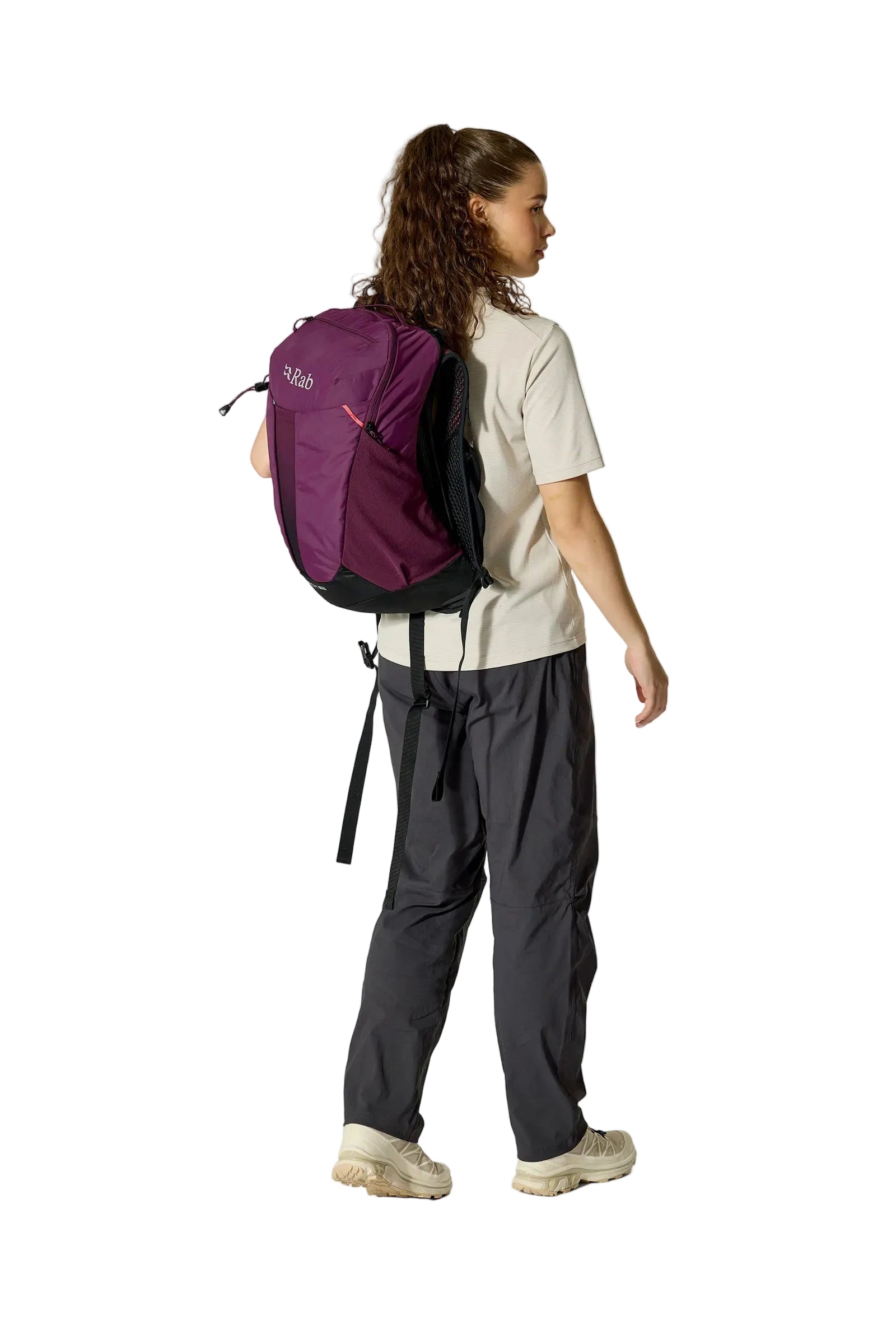 Rab Airox 18L Day Pack in Mulberry - Side Pocket Detail