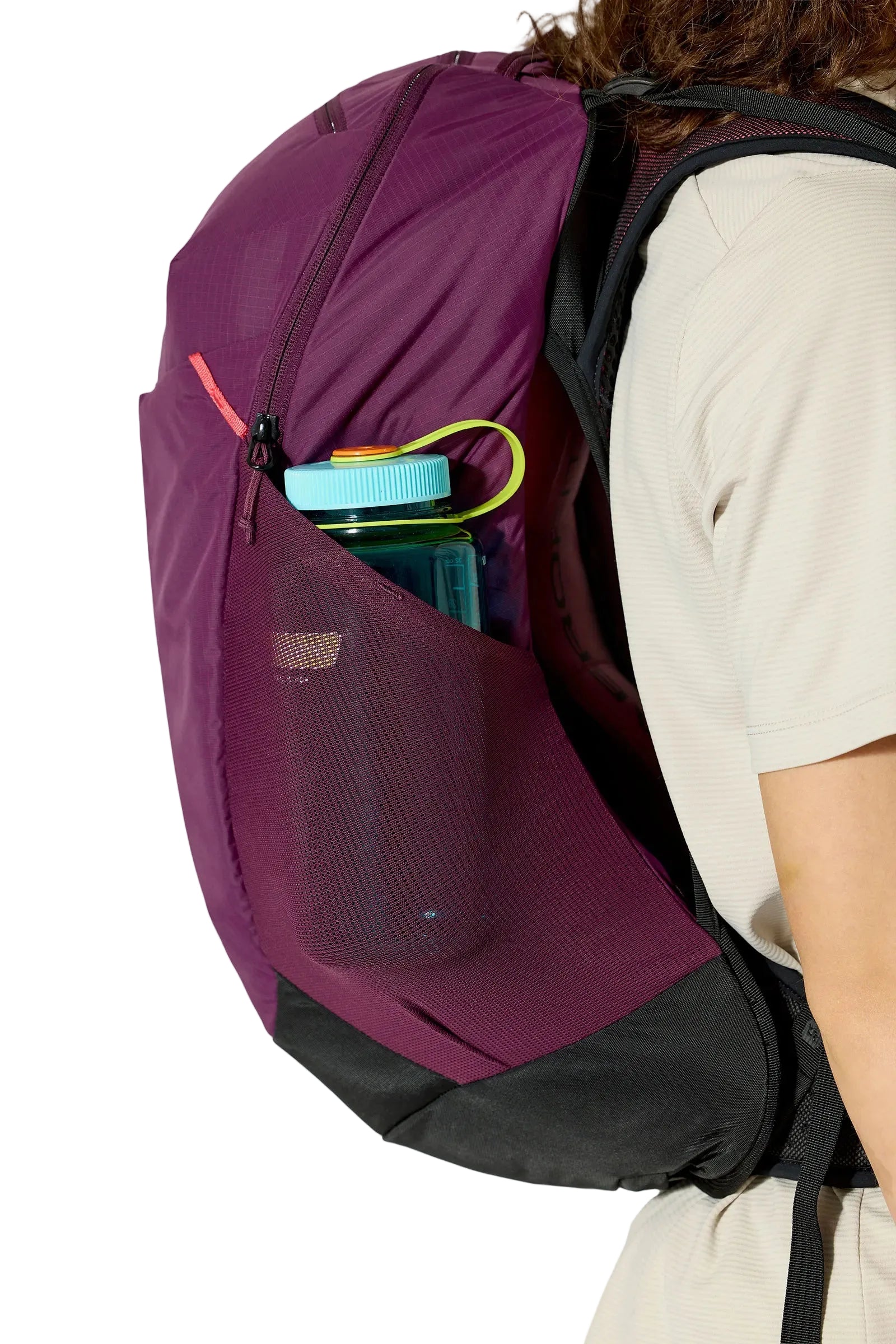 Rab Airox 18L Day Pack in Mulberry - Soft Flask Pocket Detail