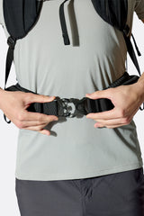 Rab Airox 30 Day Pack in Maya Blue/Black - Front View On Model 2