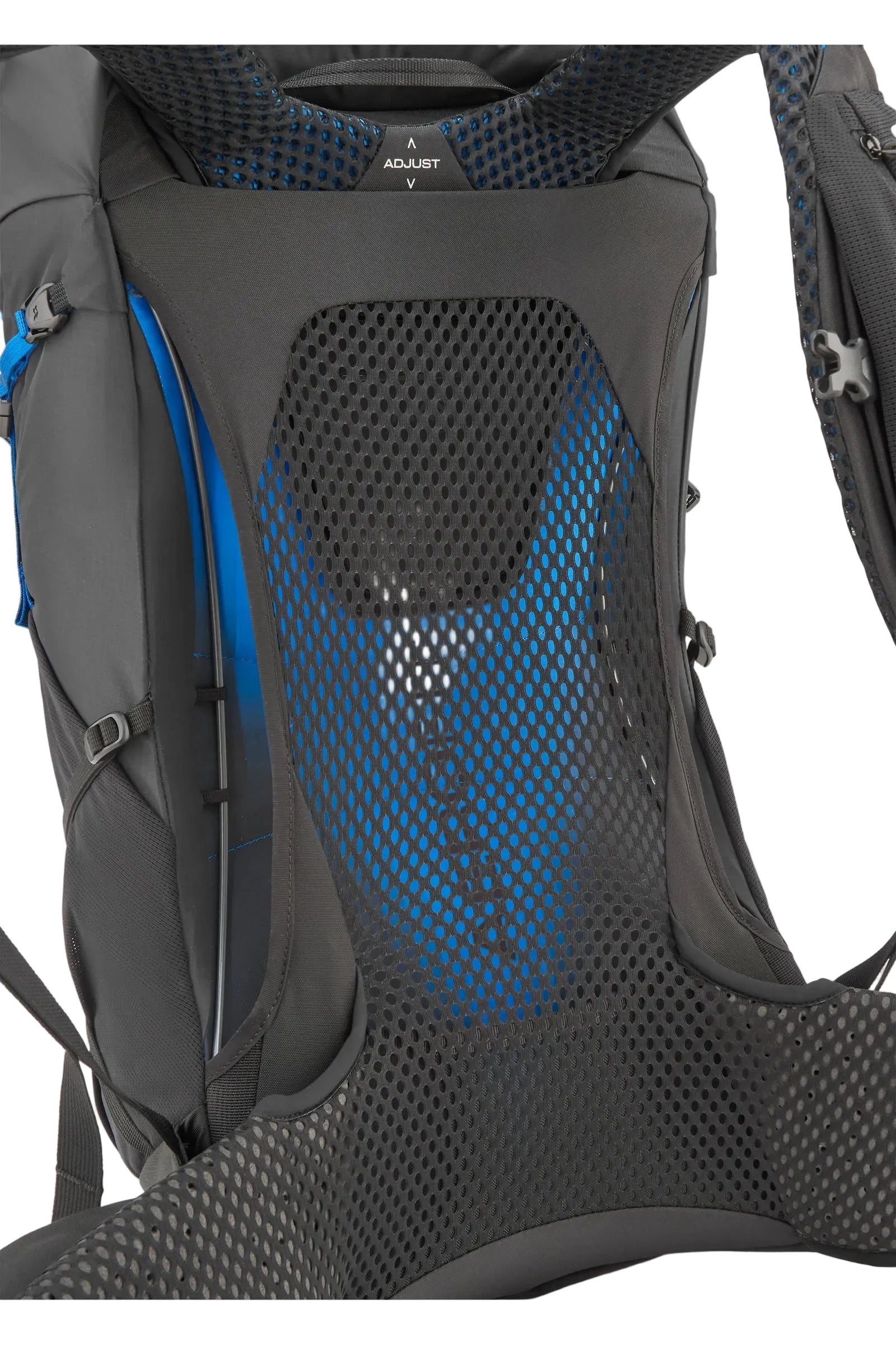 Rab Airox 30 Day Pack in Maya Blue/Black - Side View On Model 2