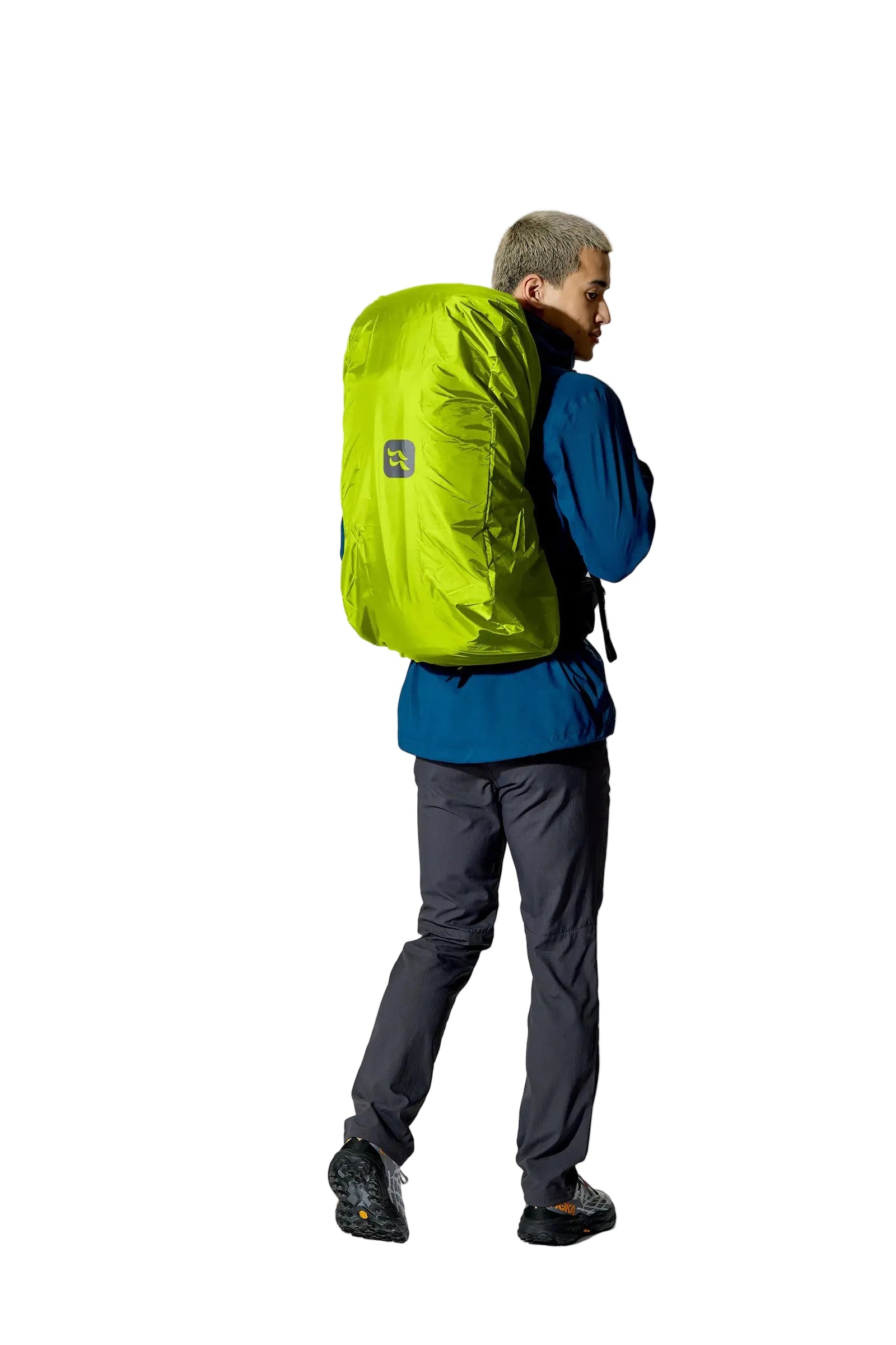 Rab Airox 36L Day Pack in Black - Back View On Model