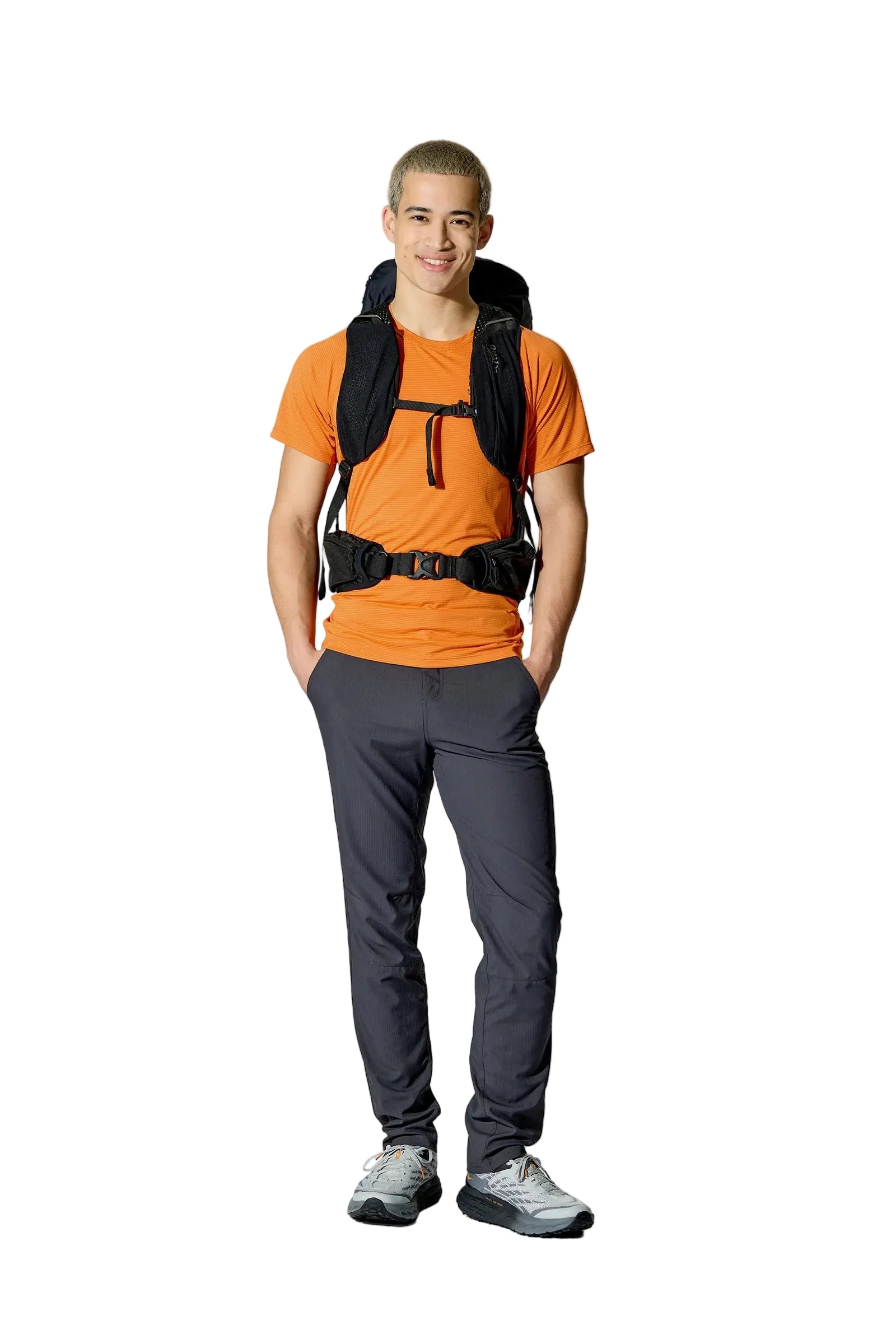 Rab Airox 36L Day Pack in Black - Front View On Model 2