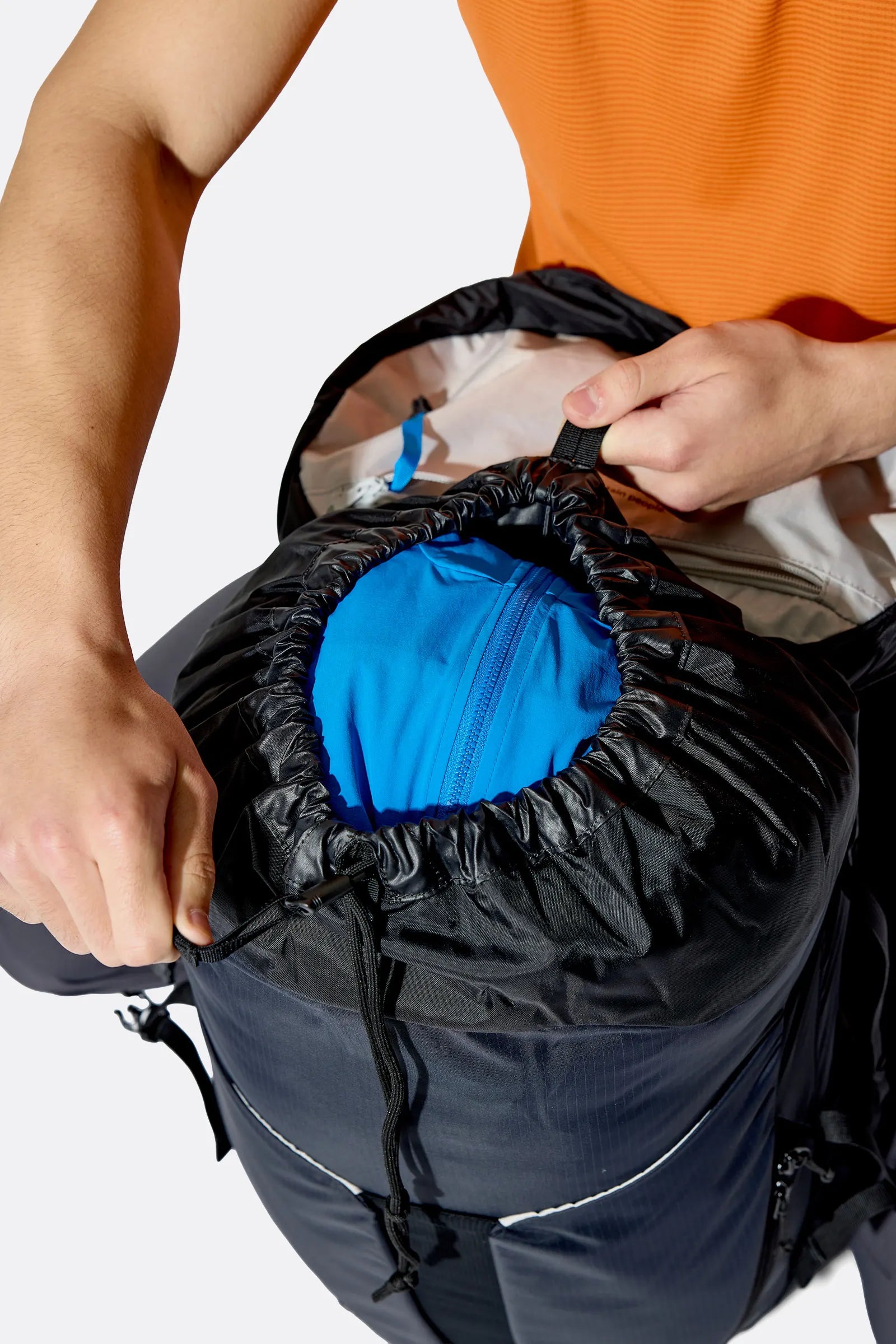 Rab Airox 36L Day Pack in Black - Lid Detail