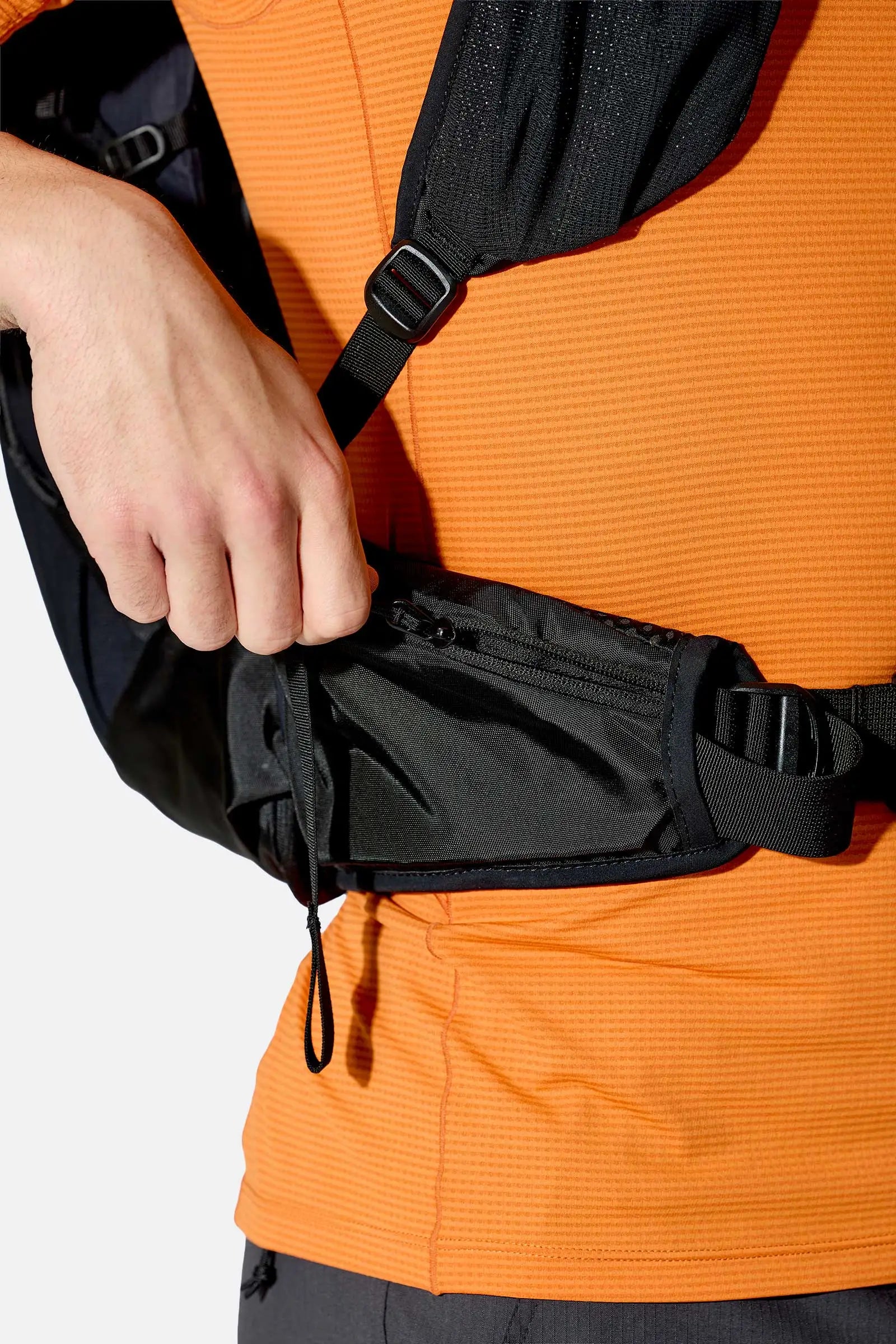 Rab Airox 36L Day Pack in Black - Side Pocket Detail