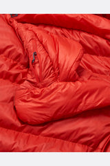 Rab Alpine Down Sleeping Bag (0°C/32F) in Dark Horizon/Tuscan Red - baffle fabric detail