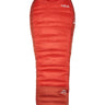 Rab Alpine Down Sleeping Bag (-18°C/0F) in Dark Horizon/Tuscan Red - Front, Flat Lay