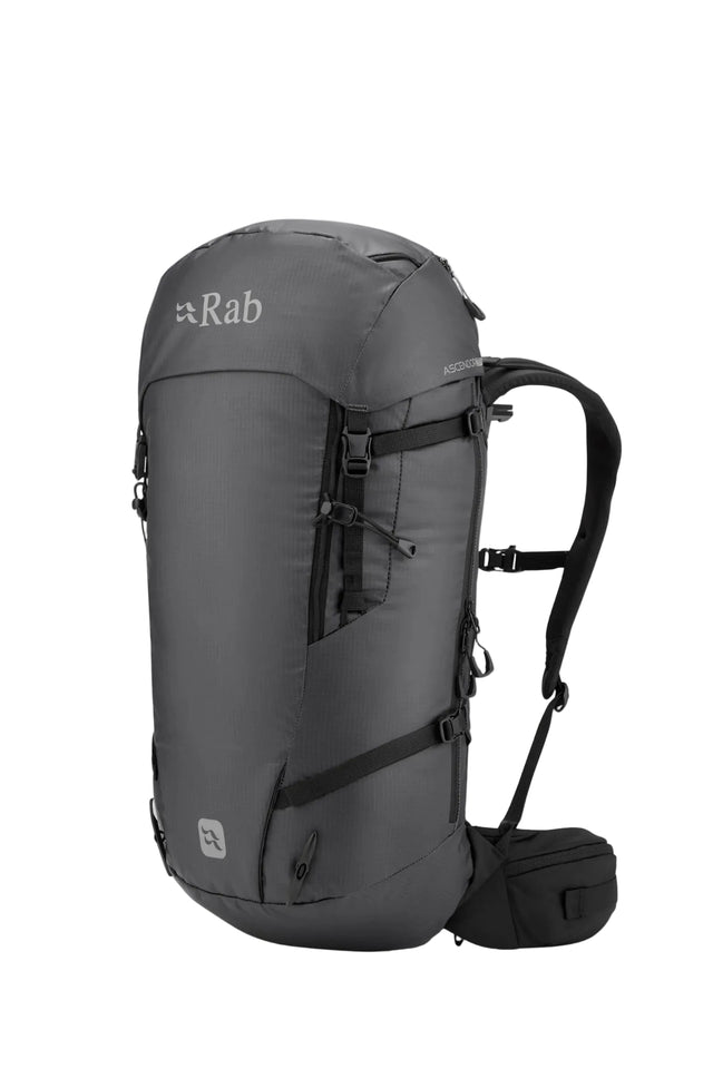 Rab Ascendor 35L Mountain Pack in Black - Front View