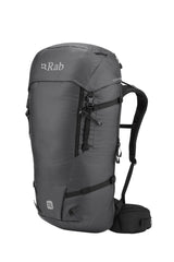 Rab Ascendor 45L Mountain Pack in Black - Front View