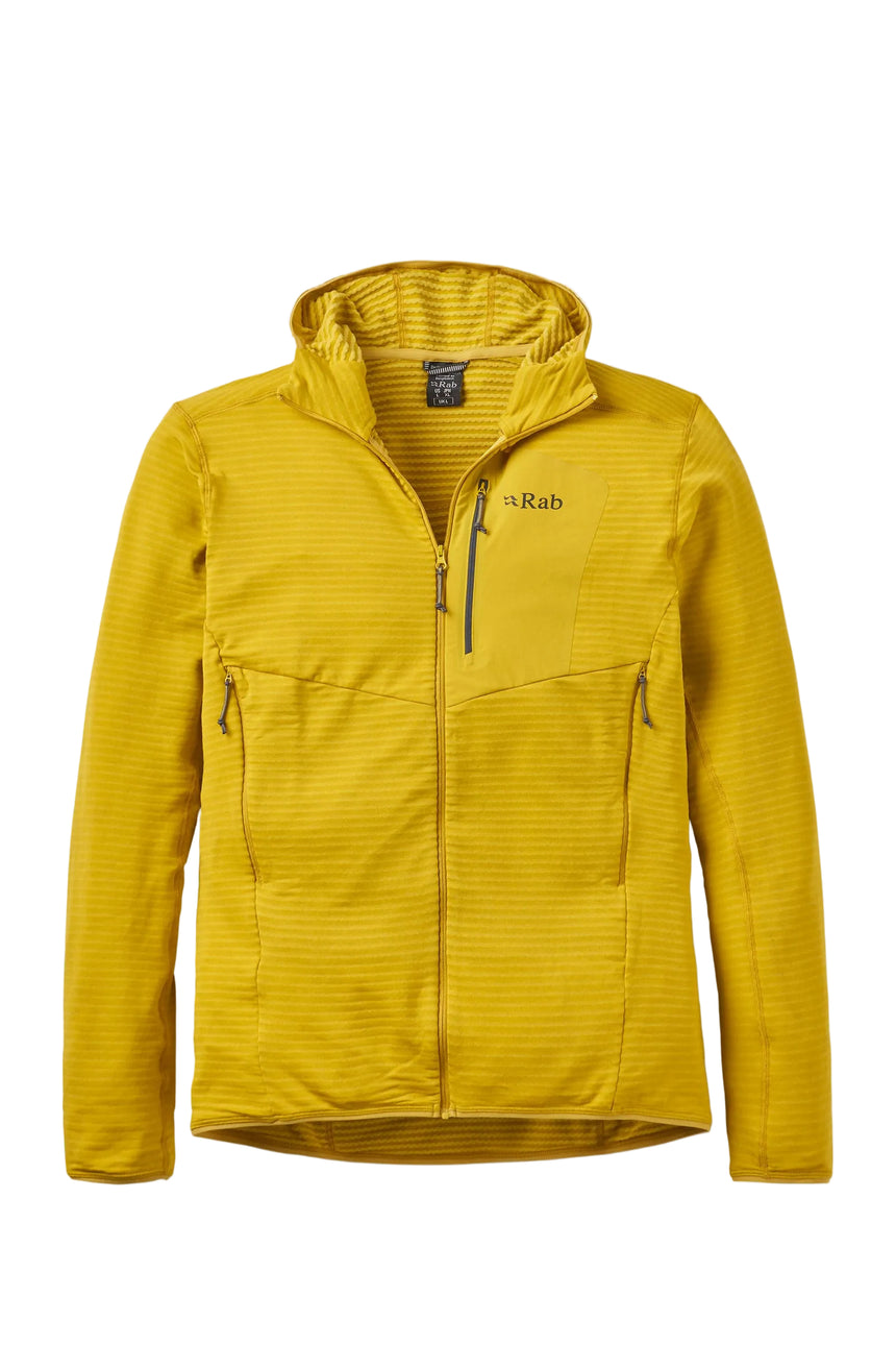 Rab Men's Ascendor Light Hoody in Dark Pollen - front