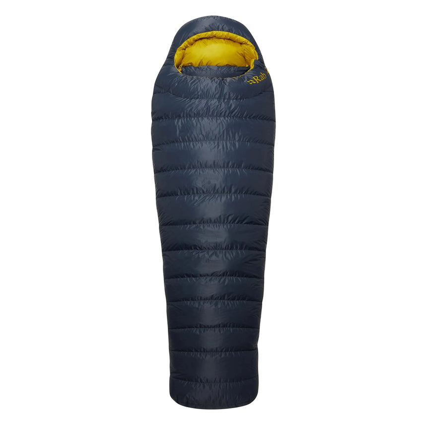 Rab Ascent Pro 800 Sleeping Bag in Beluga - Flat