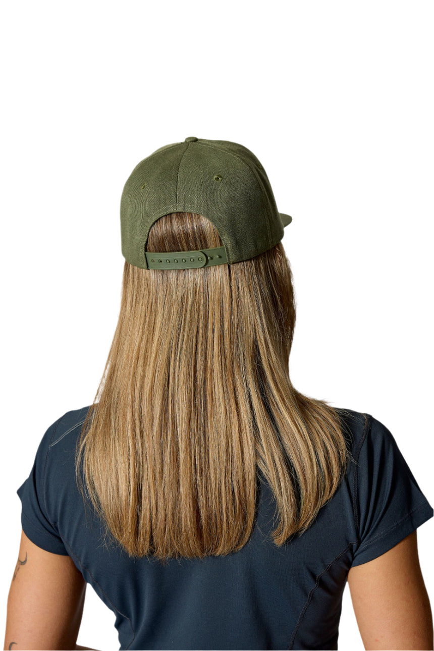 Rab Axion Badge Cap in Army/Light Khaki - back, worn