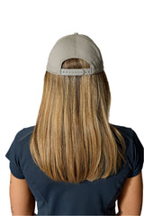 Rab Basecamp Badge Cap in Stone - back, worn