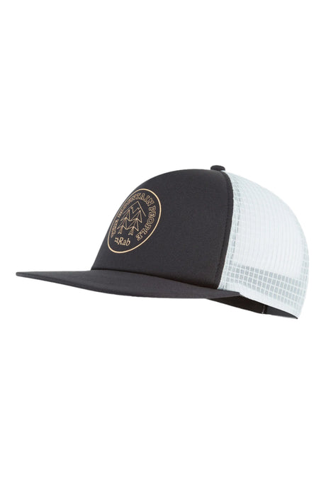Rab Cirque Print Cap in Beluga/Pewter - front