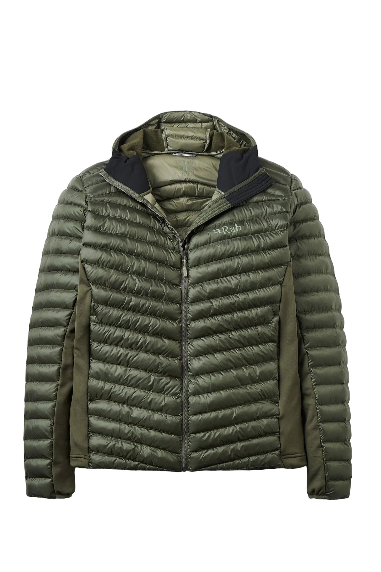 Rab Cirrus Flex Insulated Hooded Jacket in Army - front