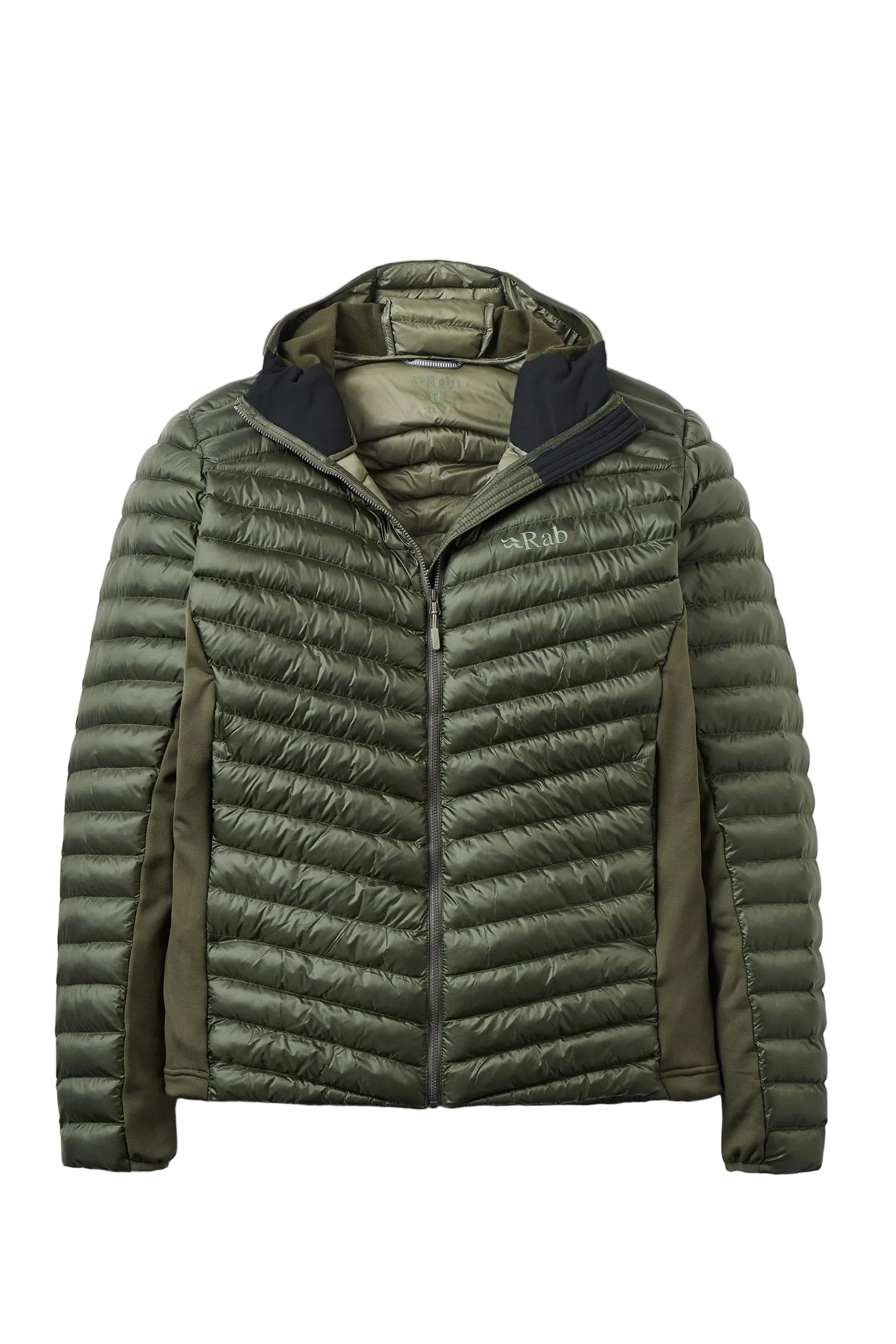 Rab Cirrus Flex Insulated Hooded Jacket in Army - front
