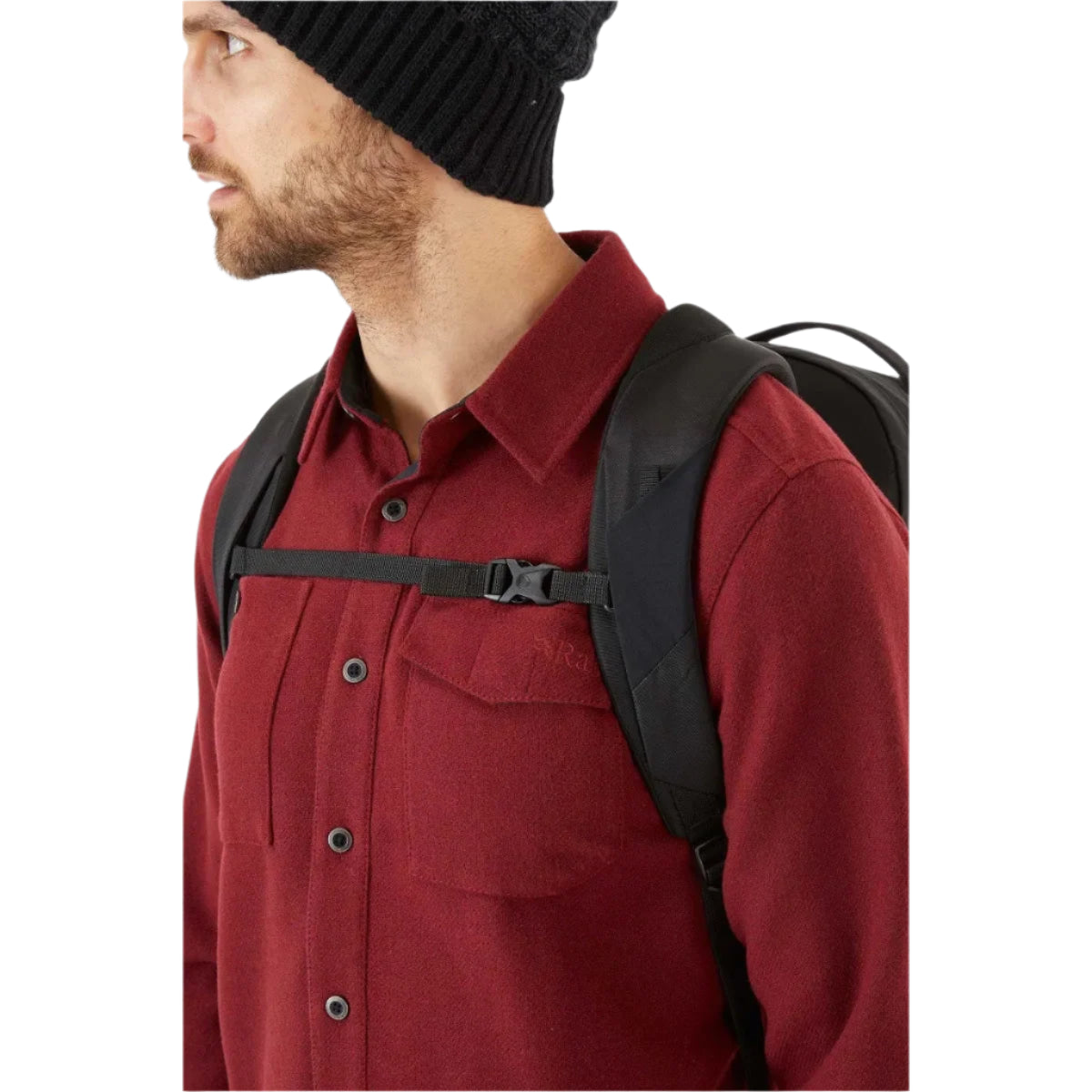Rab Depot 28L Daypack in Black - Shoulder Strap Detail