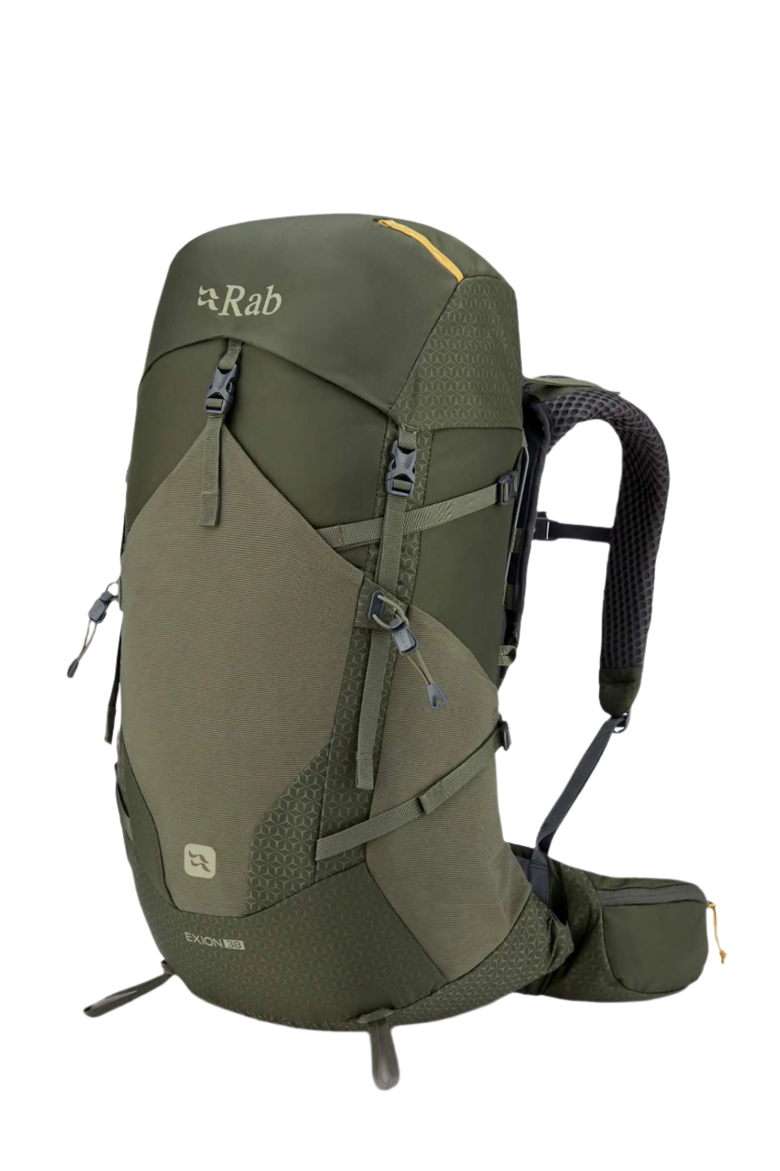 Rab Exion 38L Hiking Pack in Army - Front View