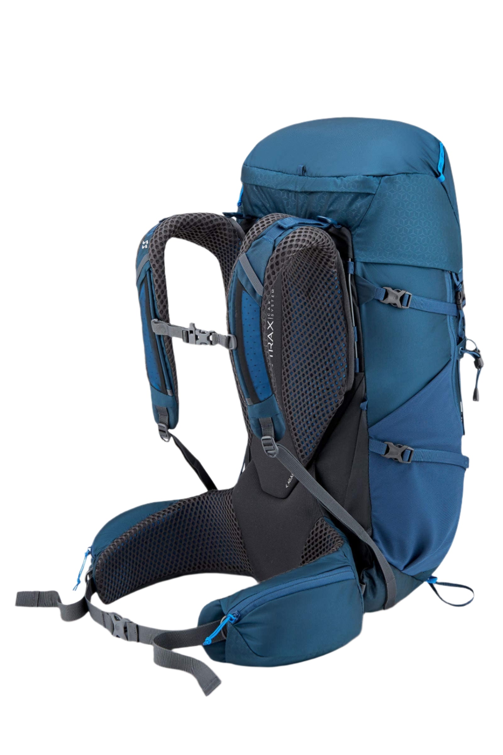 Rab Exion 38L Hiking Pack in Tempest Blue - Back System