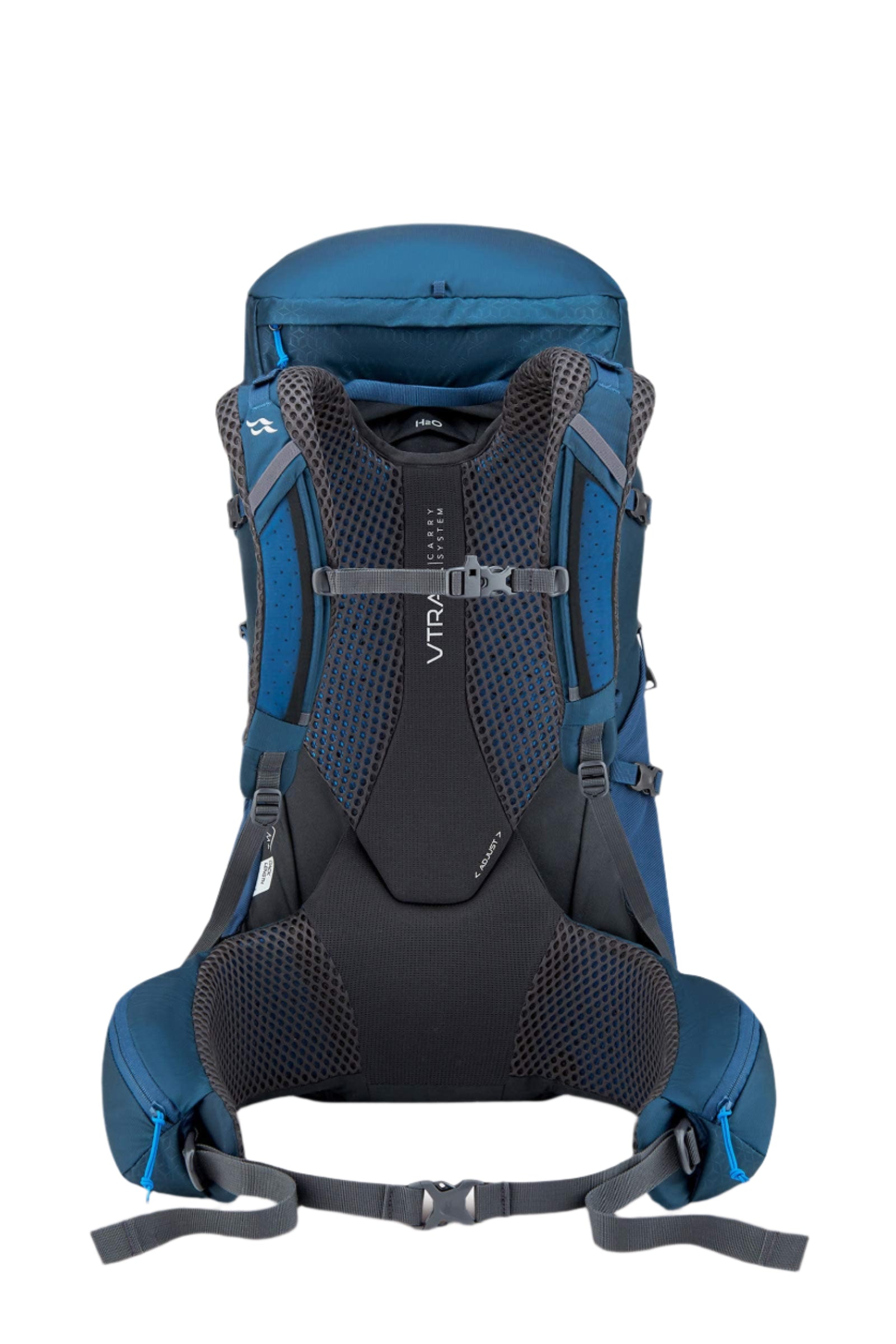 Rab Exion 38L Hiking Pack in Tempest Blue - Back View