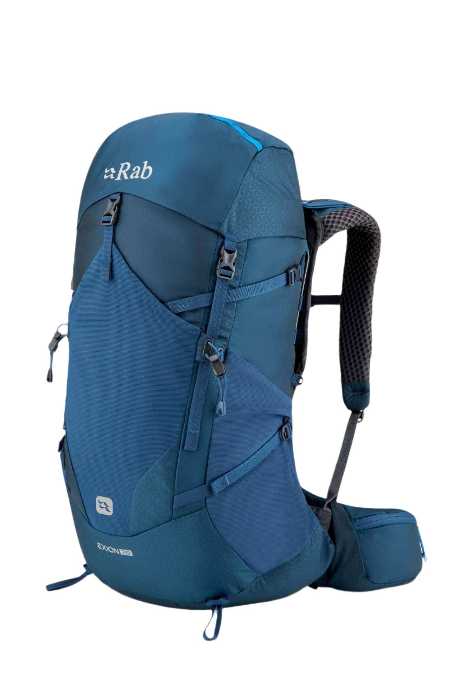 Rab Exion 38L Hiking Pack in Tempest Blue - Front View