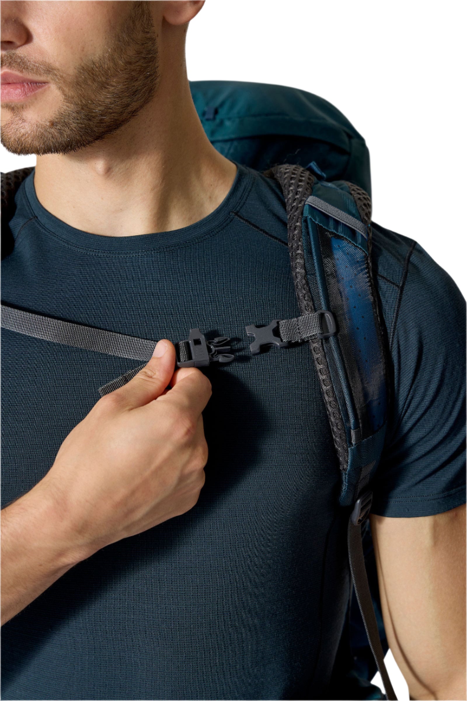 Rab Exion 38L Hiking Pack in Tempest Blue - Hipbelt Pocket