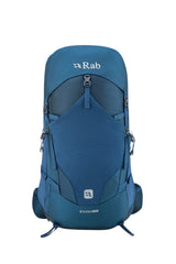 Rab Exion 38L Hiking Pack in Tempest Blue - Side View