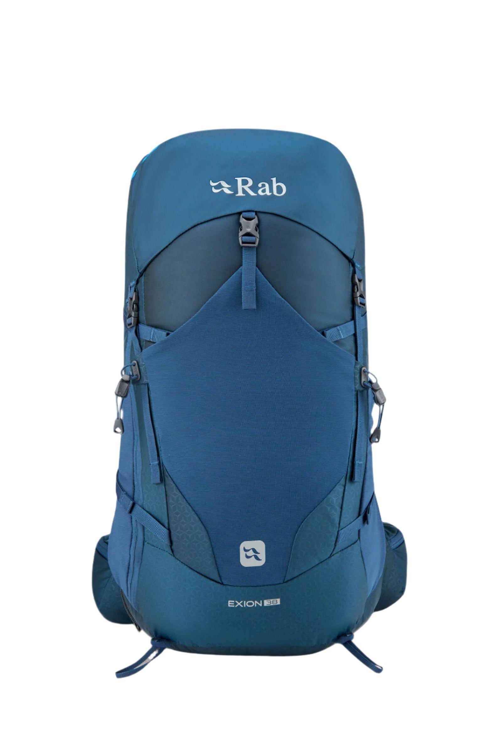 Rab Exion 38L Hiking Pack in Tempest Blue - Side View