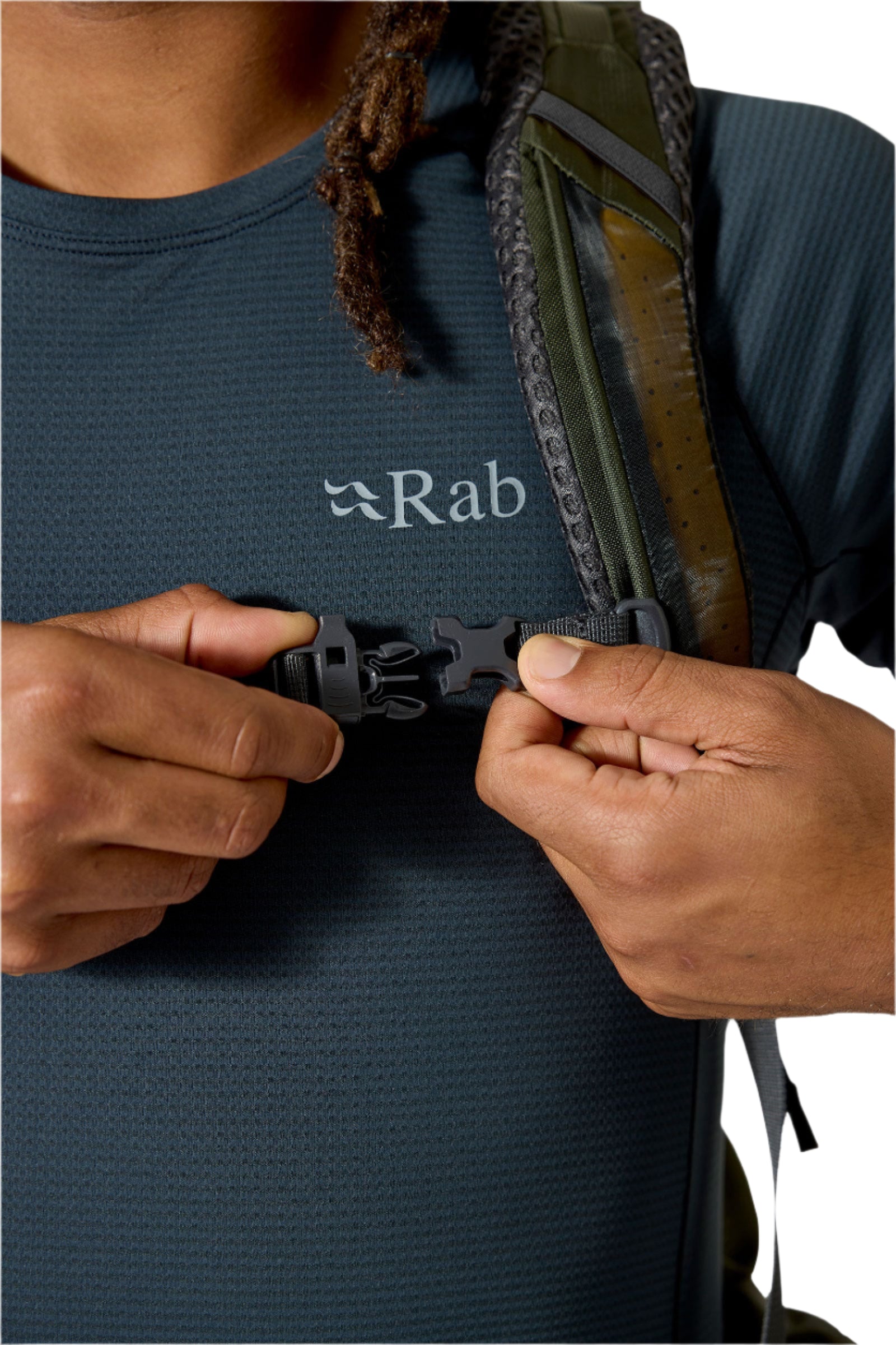 Rab Exion 48L Hiking Pack in Army - Hipbelt Pocket