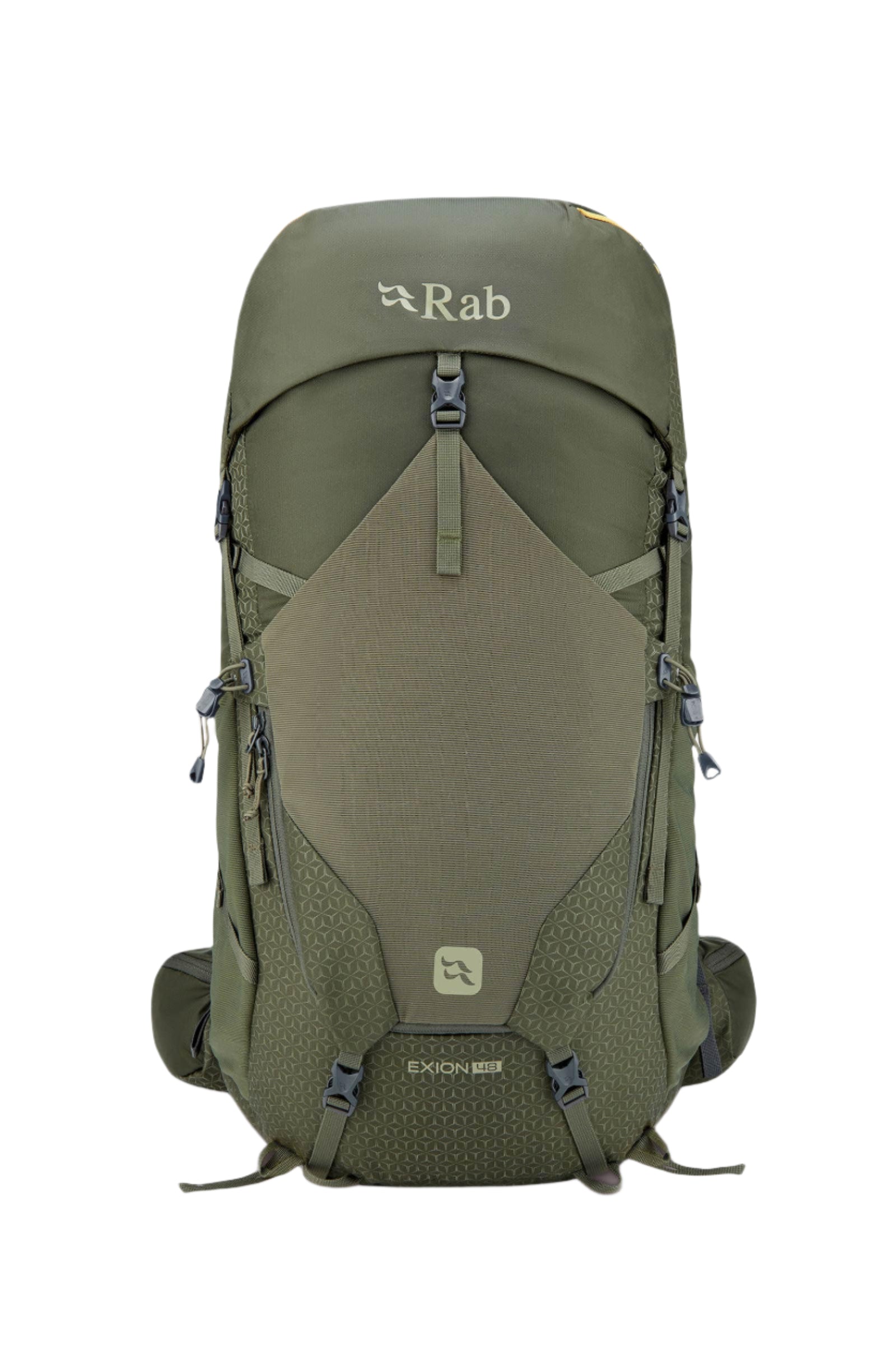 Rab Exion 48L Hiking Pack in Army - Side View