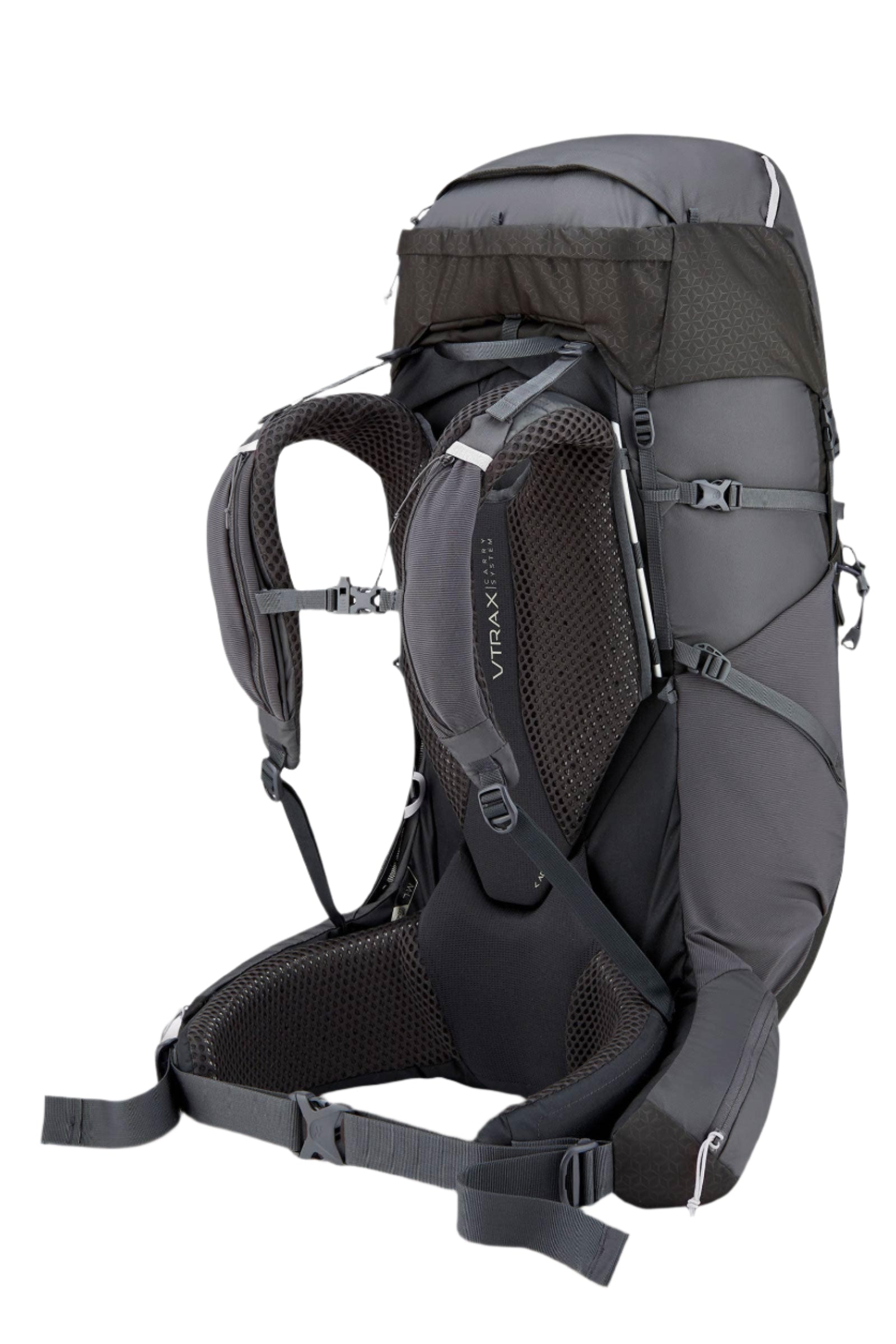 Rab Exion 55L Hiking Pack in Anthracite/Graphene - Back System