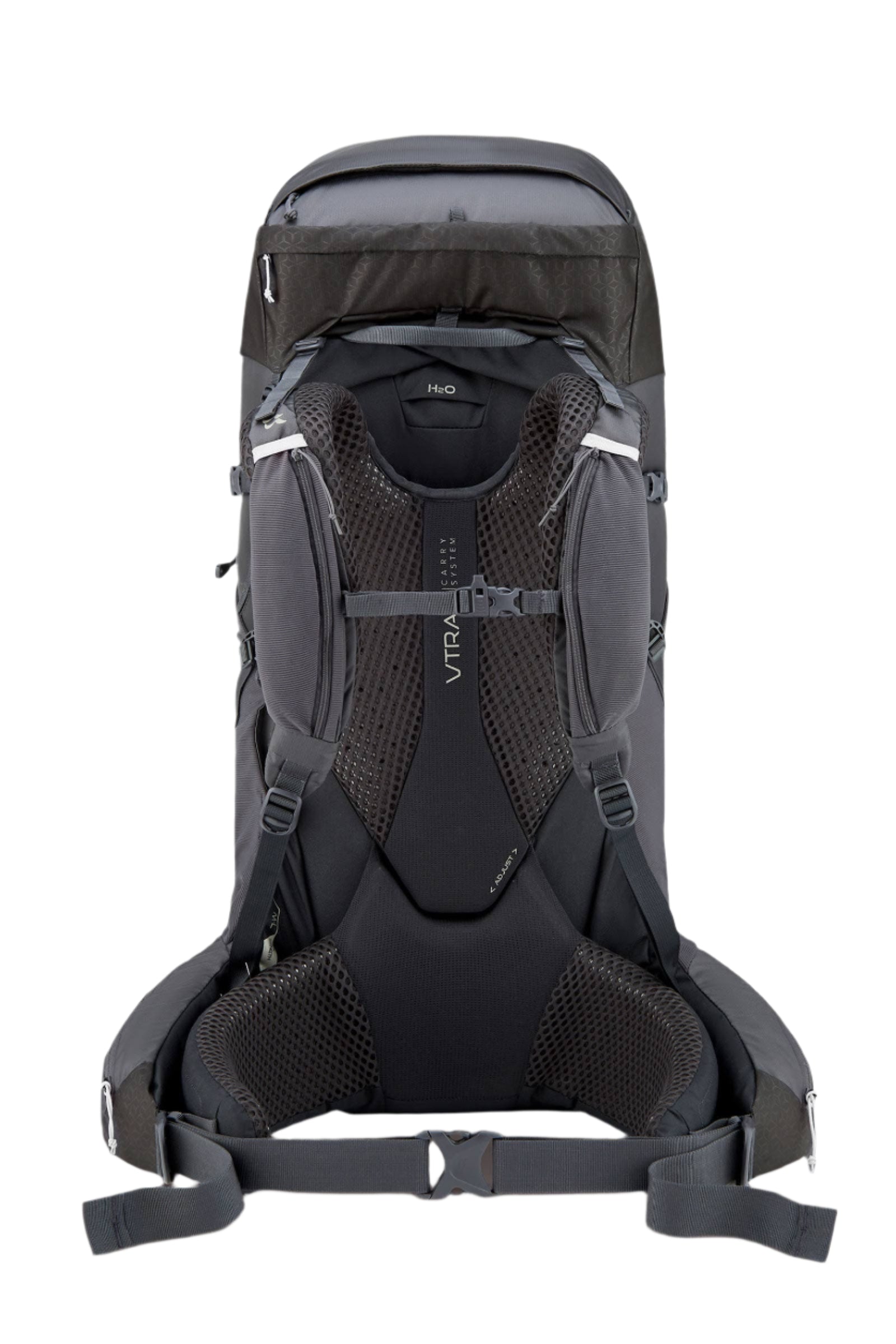 Rab Exion 55L Hiking Pack in Anthracite/Graphene - Back View